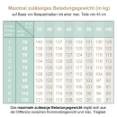 Wandregal | klein | schmal | zwei Fächer | variable Einlegeböden